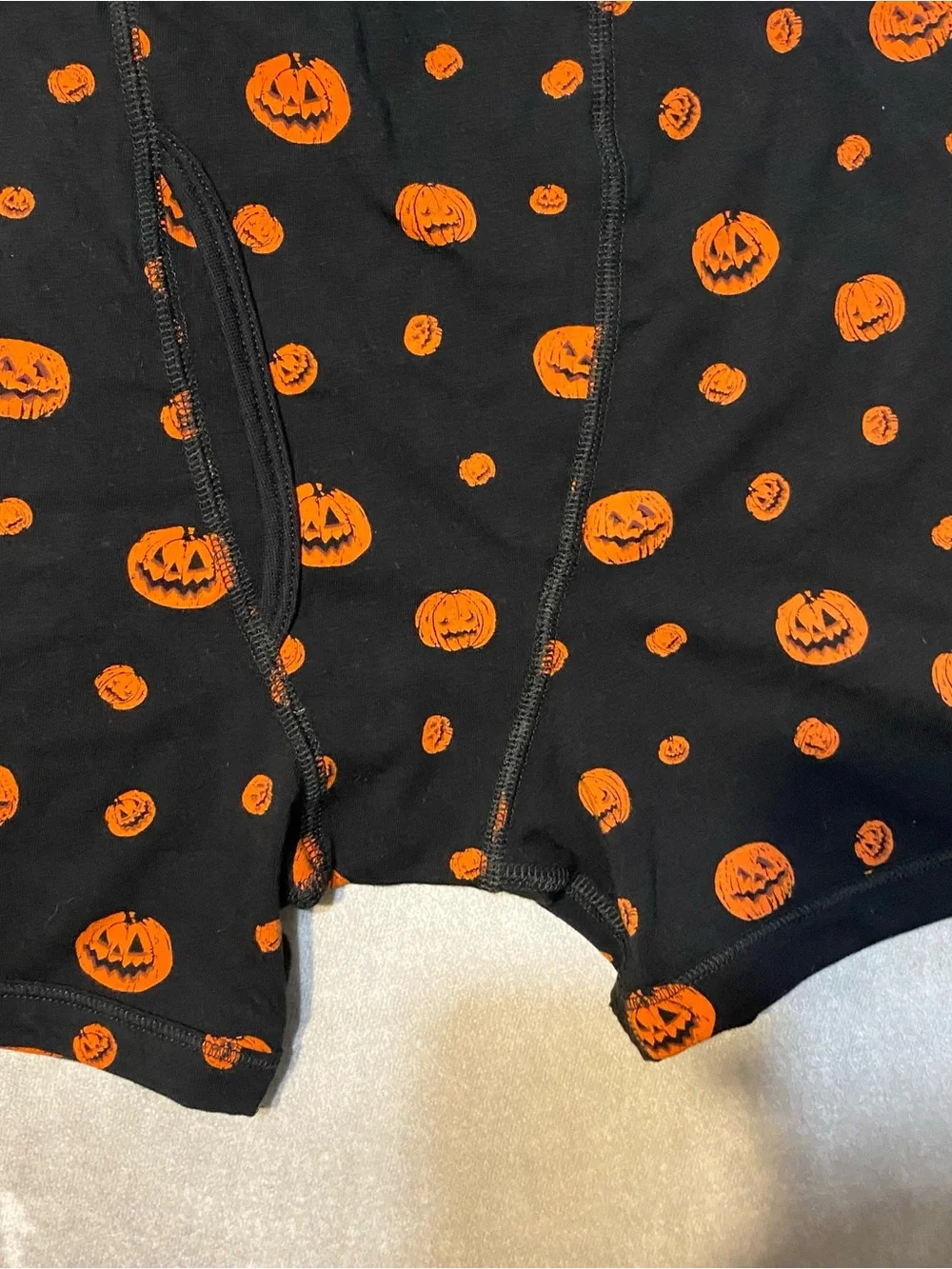 J.Crew Men's Boxer briefs Halloween Pumpkin Jack O Lantern ~ Sz Large ~ NWT 2019